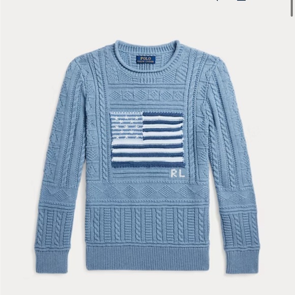 Boys XL American flag sweater